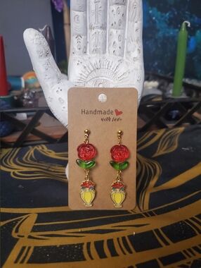 Handmade "Belle" Perfume Bottle Hypoallergenic Earrings